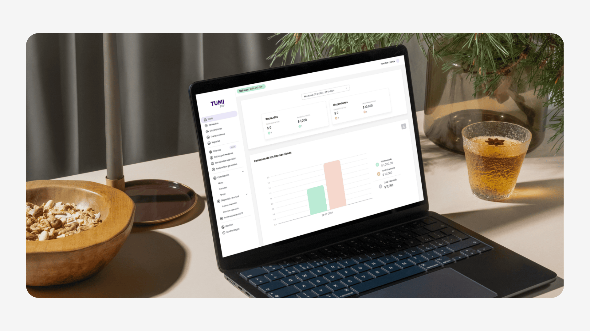 Descubre las nuevas funcionalidades del Portal de Clientes de TumiPay: contracargos, reportes, imagen renovada, menús de dispersiones y recaudos, y más control en transacciones.